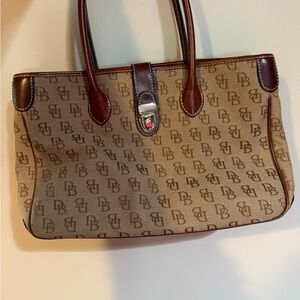 Dooney & Bourke Brown Monogram Tote Bag